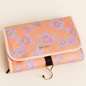Nine West Floral Print Travel  Hanging Jewelry Makeup Hair Organizer NWOT